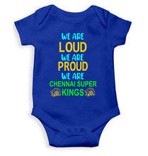 Load image into Gallery viewer, IPL We Are Loud CSK Chennai Super Kings Rompers for Baby Girl- KidsFashionVilla
