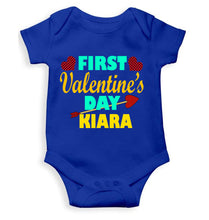 Load image into Gallery viewer, Custom Name First Valentine Rompers for Baby Girl- KidsFashionVilla
