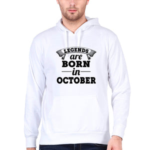 Legends are Born in October Men Hoodies-KidsFashionVilla