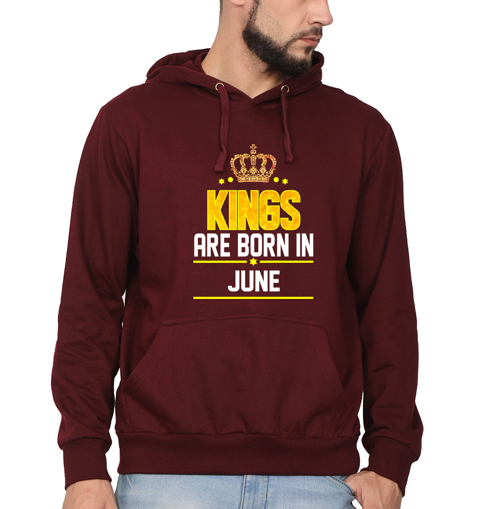 Kings Are Born In June Men Hoodies-KidsFashionVilla