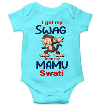 Load image into Gallery viewer, Custom Name Swag From My Mamu Rompers for Baby Girl- KidsFashionVilla
