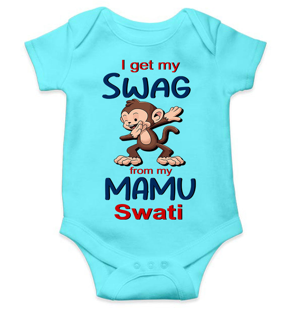 Custom Name Swag From My Mamu Rompers for Baby Girl- KidsFashionVilla