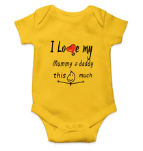 Load image into Gallery viewer, I Love My Mummy Daddy Rompers for Baby Girl- KidsFashionVilla
