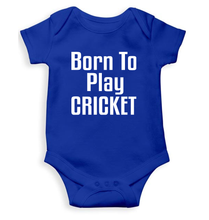 Load image into Gallery viewer, Born To Play Cricket World Cup Cricket Rompers for Baby Boy- KidsFashionVilla
