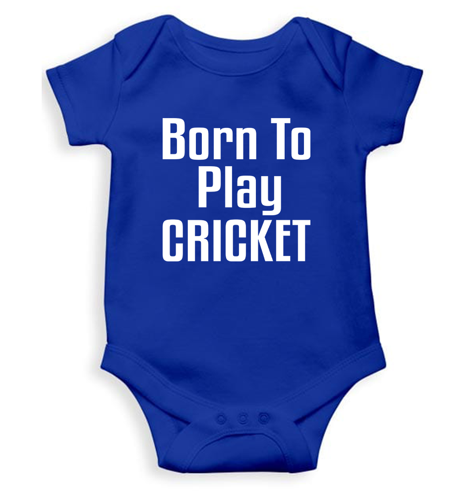 Born To Play Cricket World Cup Cricket Rompers for Baby Boy- KidsFashionVilla