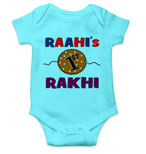 Load image into Gallery viewer, Custom Name First Rakhi Rompers for Baby Girl- KidsFashionVilla
