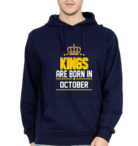 Kings Are Born In October Men Hoodies-KidsFashionVilla