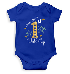 1st World Cup Custom Name Rompers for Baby Girl- KidsFashionVilla