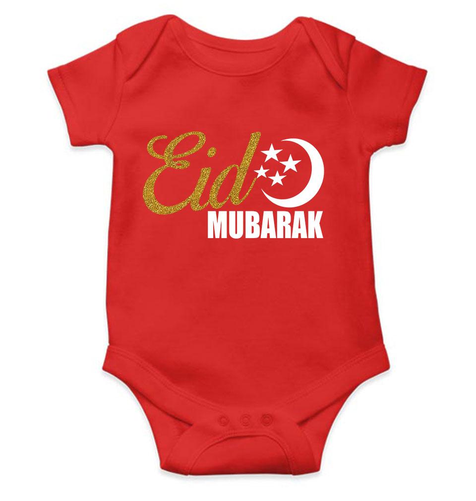 Eid Mubarak Rompers for Baby Girl- KidsFashionVilla