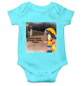 Barish Aayi Cham Cham Poem Rompers for Baby Girl- KidsFashionVilla