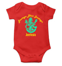 Load image into Gallery viewer, IPL Royal Challengers Bangalore Jeetega Bhai Jeetega RCB Jeetega Rompers for Baby Girl- KidsFashionVilla
