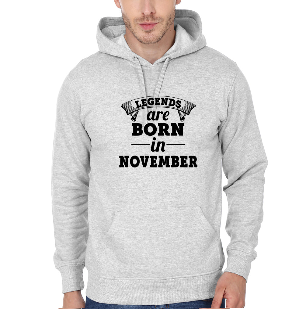 Legends are Born in November Men Hoodies-KidsFashionVilla