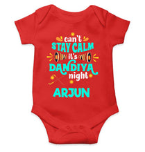 Load image into Gallery viewer, Custom Name Cant Stay Calm It Is Dandiya Night Navratri Rompers for Baby Boy- KidsFashionVilla
