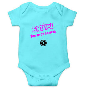 Smile you are on camera Rompers for Baby Girl- KidsFashionVilla