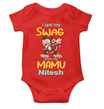 Load image into Gallery viewer, Custom Name Swag From My Mamu Rompers for Baby Boy- KidsFashionVilla
