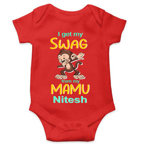 Custom Name Swag From My Mamu Rompers for Baby Boy- KidsFashionVilla