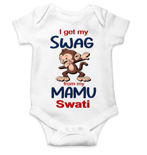 Load image into Gallery viewer, Custom Name Swag From My Mamu Rompers for Baby Girl- KidsFashionVilla
