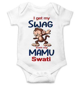 Custom Name Swag From My Mamu Rompers for Baby Girl- KidsFashionVilla