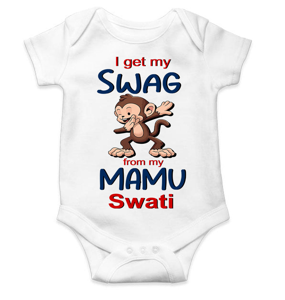 Custom Name Swag From My Mamu Rompers for Baby Girl- KidsFashionVilla