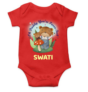 Custom Name Ohh Daddy You Are Purr Fect Fathers Day Rompers for Baby Girl- KidsFashionVilla