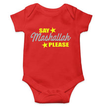 Load image into Gallery viewer, Say Mashallah Please Eid Rompers for Baby Boy- KidsFashionVilla
