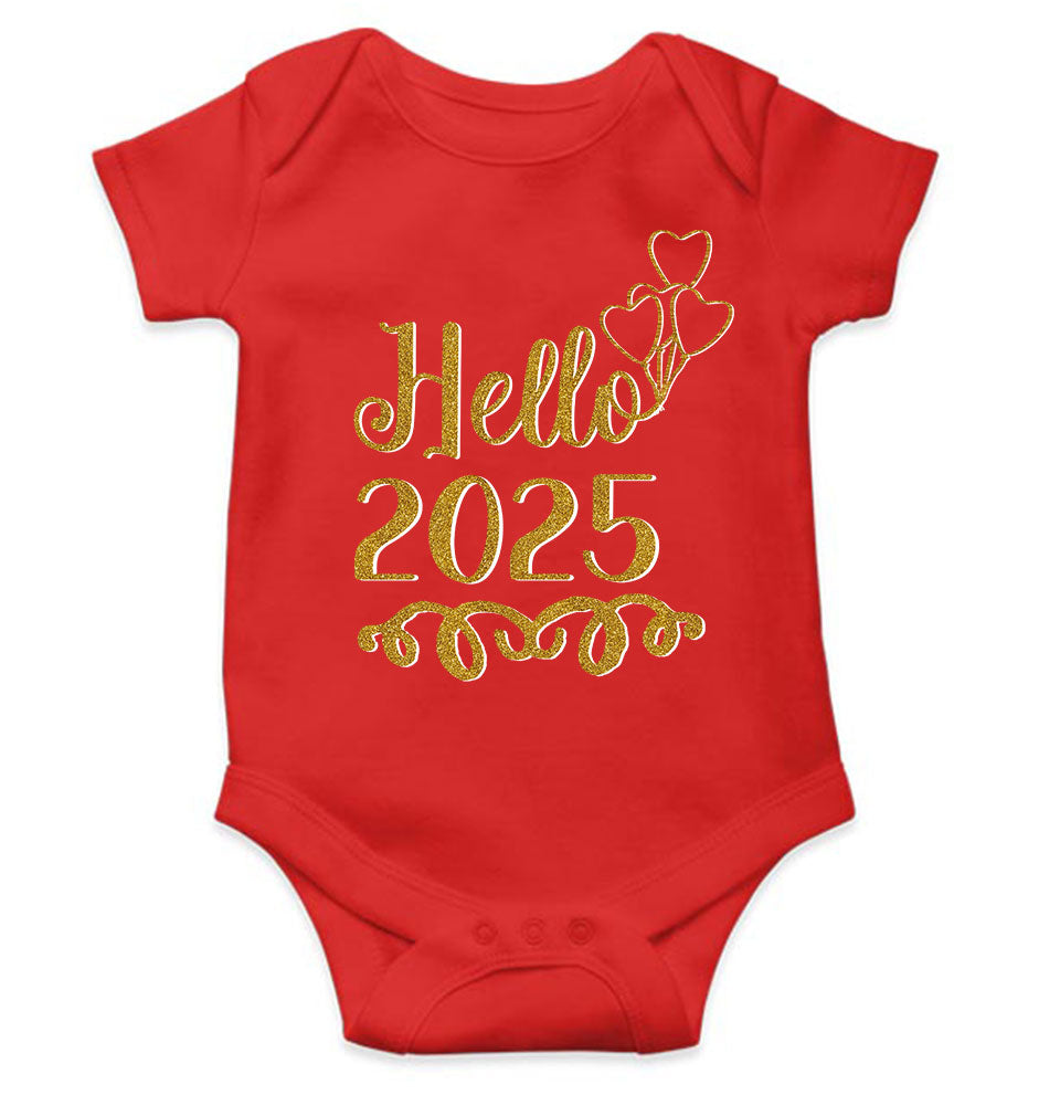 Hello 2025 New Year Rompers for Baby Boy- KidsFashionVilla