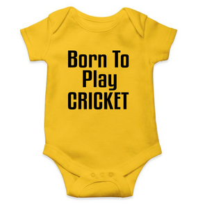Born To Play Cricket World Cup Cricket Rompers for Baby Boy- KidsFashionVilla