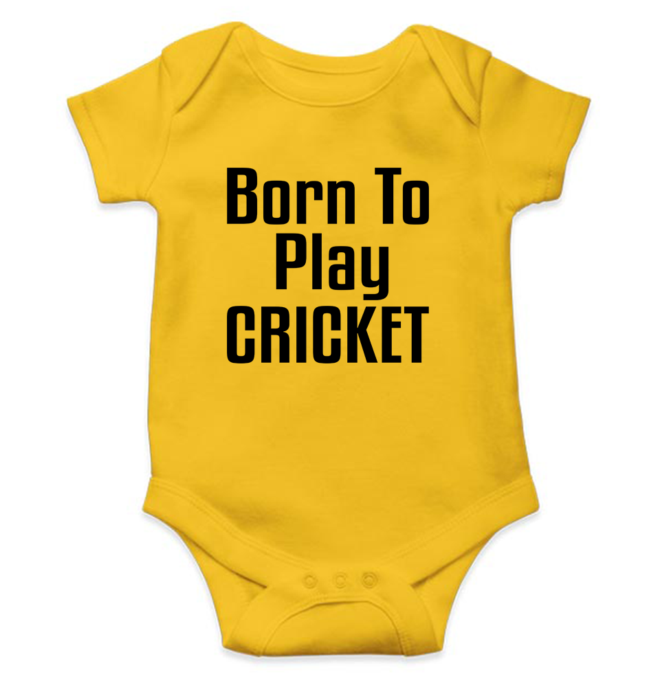 Born To Play Cricket World Cup Cricket Rompers for Baby Boy- KidsFashionVilla