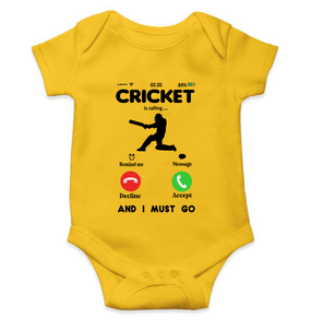 Cricket is Calling World Cup Cricket Rompers for Baby Boy- KidsFashionVilla