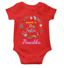 Load image into Gallery viewer, Custom Name Promoted To Big Sister Rakhi Rompers for Baby Girl- KidsFashionVilla

