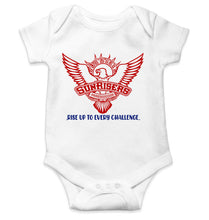 Load image into Gallery viewer, Custom Name IPL SRH Sunrisers Hyderabad Rompers for Baby Girl- KidsFashionVilla
