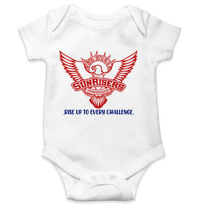Custom Name IPL SRH Sunrisers Hyderabad Rompers for Baby Girl- KidsFashionVilla