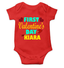 Load image into Gallery viewer, Custom Name First Valentine Rompers for Baby Girl- KidsFashionVilla
