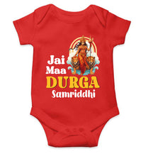 Load image into Gallery viewer, Custom Name Jai Maa Durga Navratri Rompers for Baby Girl- KidsFashionVilla

