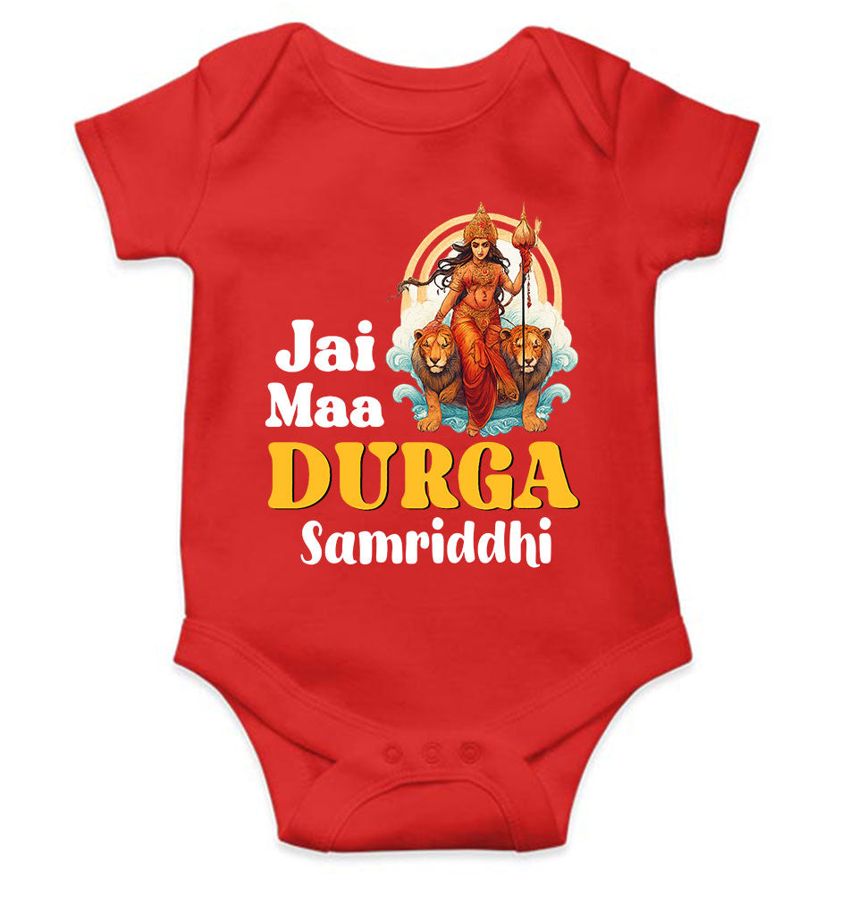 Custom Name Jai Maa Durga Navratri Rompers for Baby Girl- KidsFashionVilla