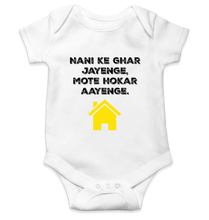 Load image into Gallery viewer, Nani Ke Ghar Jayege Rompers for Baby Girl- KidsFashionVilla
