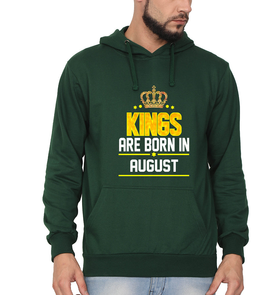 Kings Are Born In August Men Hoodies-KidsFashionVilla