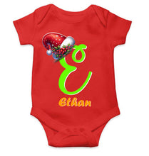 Load image into Gallery viewer, Custom Name Christmas Rompers for Baby Boy- KidsFashionVilla

