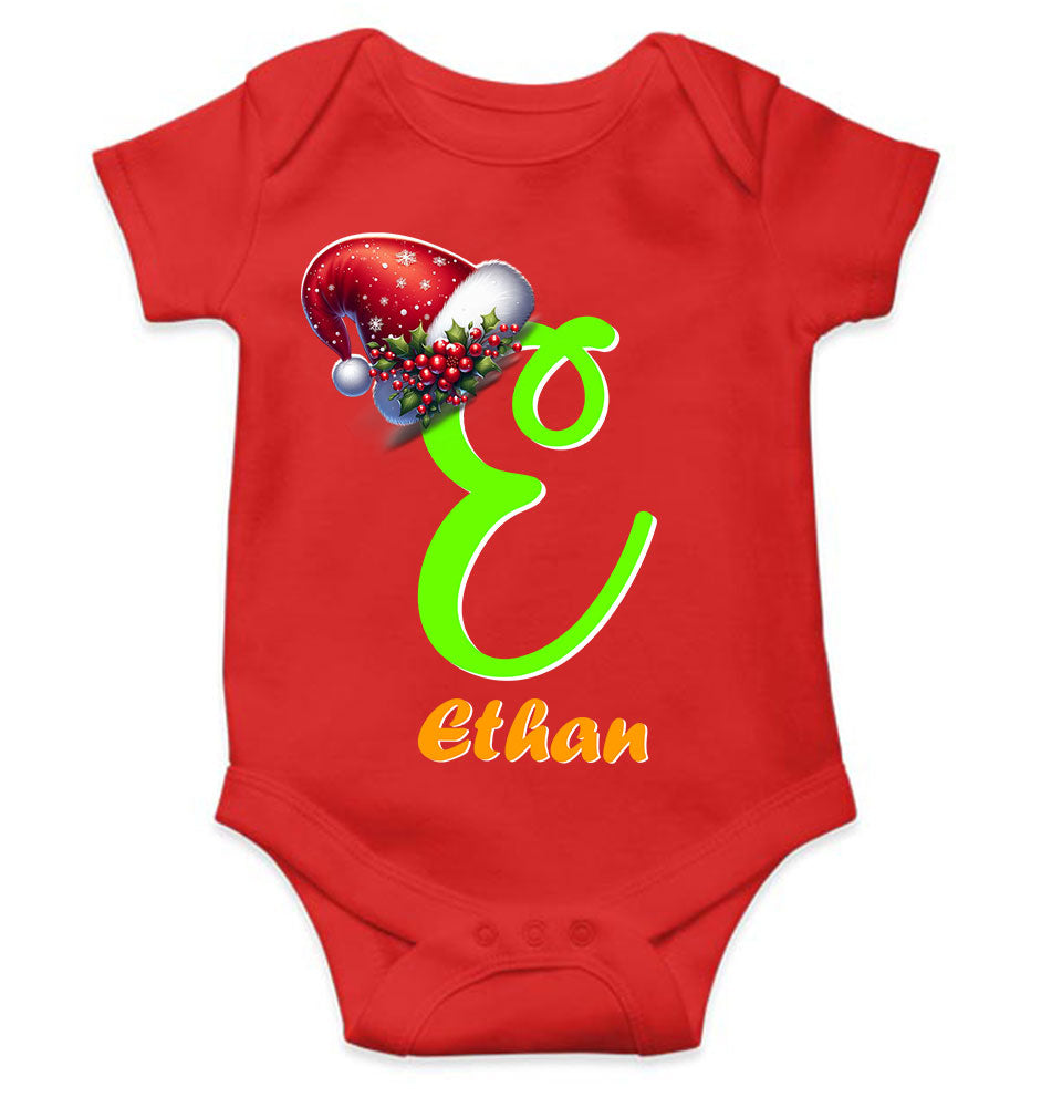 Custom Name Christmas Rompers for Baby Boy- KidsFashionVilla