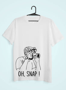 Oh Snap Women Half Sleeves T-shirt- KidsFashionVilla