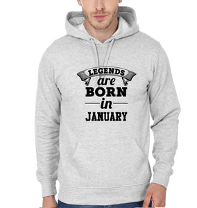 Legends are Born in January Men Hoodies-KidsFashionVilla