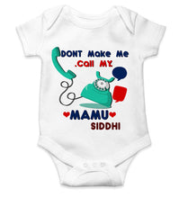 Load image into Gallery viewer, Custom Name Don’t Make Me Call My Mamu Rompers for Baby Girl- KidsFashionVilla
