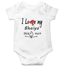Load image into Gallery viewer, I Love My Bhaiya Rompers for Baby Girl- KidsFashionVilla
