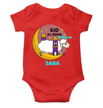 Load image into Gallery viewer, Custom Name Eid Al Adha Bakra Eid Mubarak Rompers for Baby Girl- KidsFashionVilla
