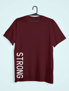 Strong Mens Half Sleeves T-shirt- KidsFashionVilla