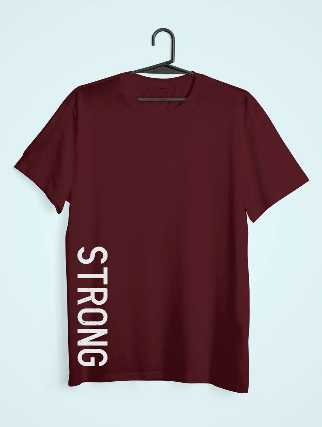 Strong Mens Half Sleeves T-shirt- KidsFashionVilla