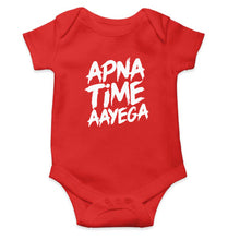 Load image into Gallery viewer, Apna Time Aayega Rompers for Baby Girl- KidsFashionVilla
