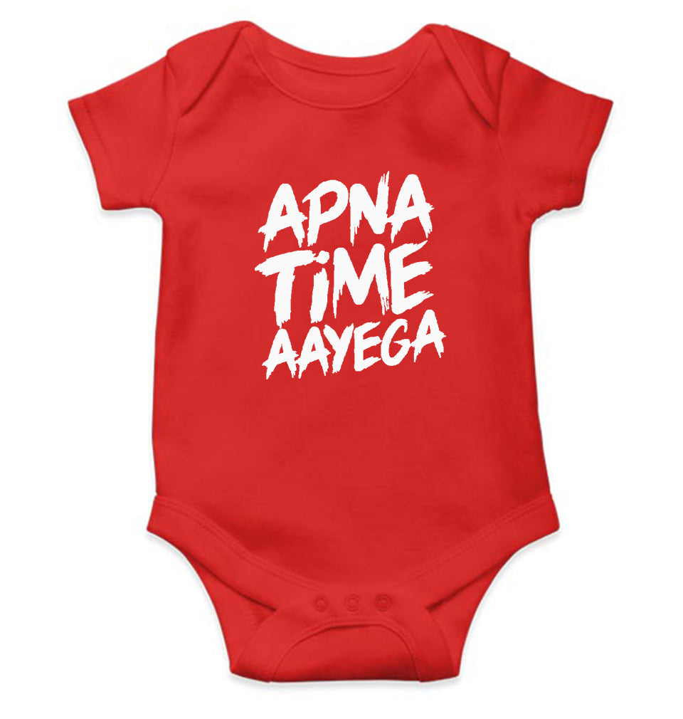 Apna Time Aayega Rompers for Baby Girl- KidsFashionVilla