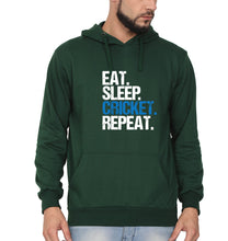 Load image into Gallery viewer, CRICKET Eat Sleep Cricket Repeat Men Hoodies-KidsFashionVilla
