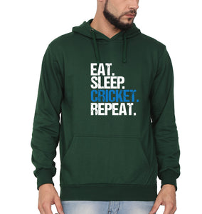 CRICKET Eat Sleep Cricket Repeat Men Hoodies-KidsFashionVilla